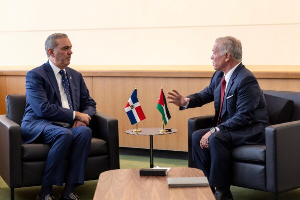 Presidente Abinader se reúne con el Rey de Jordania Abdalá II bin Al-Hussein